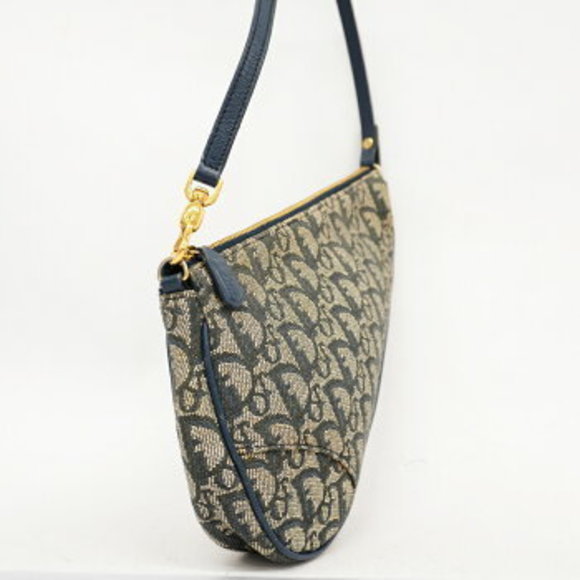 Christian Dior Trotter Saddle Canvas Pouch - Picture 2 of 10